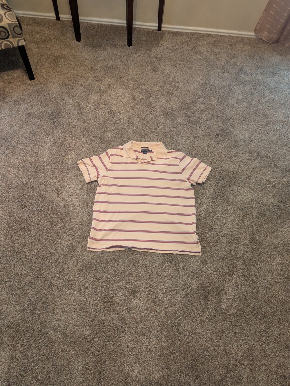 Mens Daniel Cremieux Collection Peach, Orange, Blue Polo Shirt Striped Size XXL